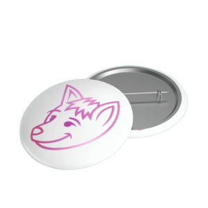 badge rose et blanc Tom